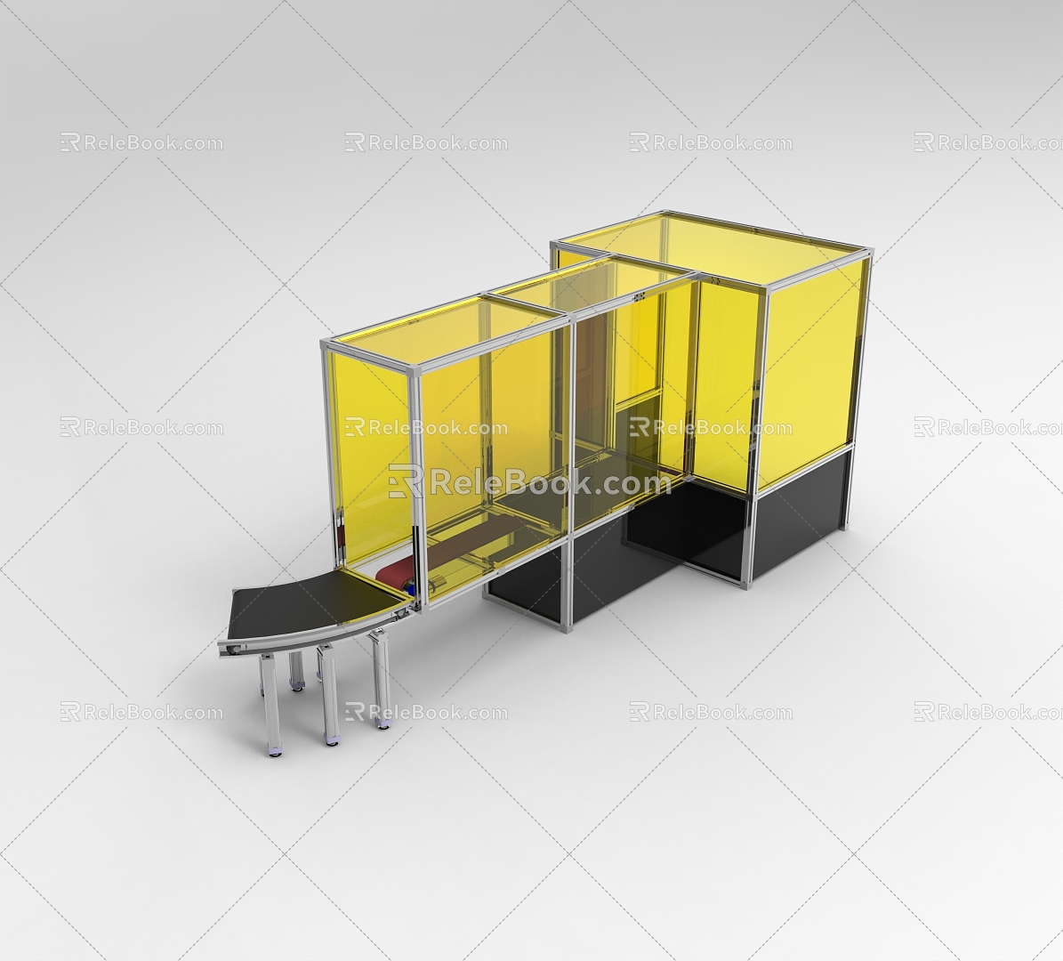 Industrial Equipment 1143 of Industrial Assembly Line Inspection Line 3d model