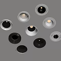 Modern LED Downlights And Spotlights With Diverse Designs And Color Choices For Home Ceiling