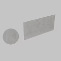 Gray Sphere Structure In Minimalist Space With Gray Walls And Column Lighting
