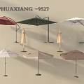 TPHUAXIANG 9527 Collection Of Outdoor Umbrellas In Various Colors And Styles