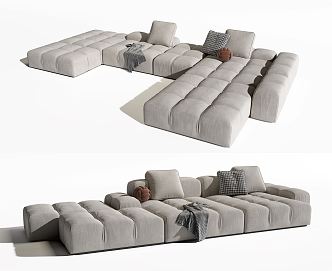 Modern Minotti Combination Sofa 3d model