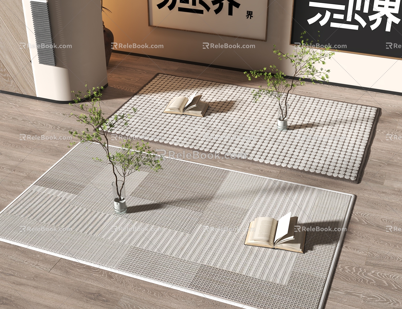 square carpet 3d model