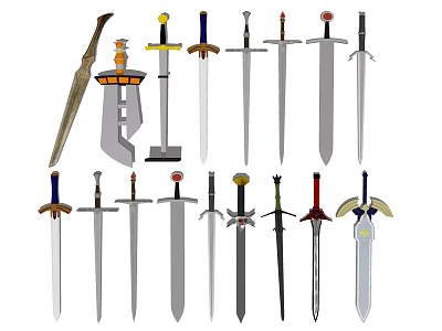 Chinese style sword 3d model