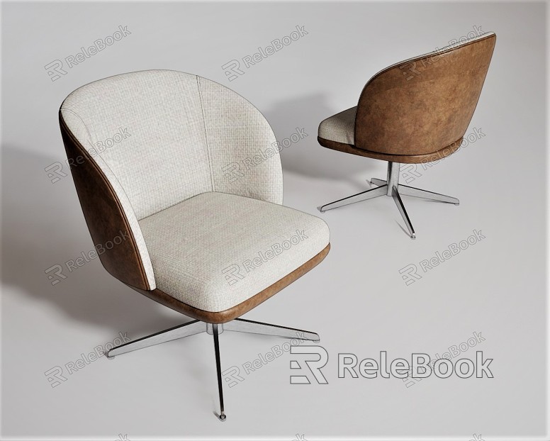 Modern Office Chair Leisure Chair Leather Chair Chair Sofa model