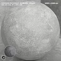 Textured Spherical Component Structure With Rough Surface And Solid Industrial Build Design