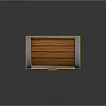 Wooden Storage Chest With Metal Trim And Locking Clasp For Home Storage Use