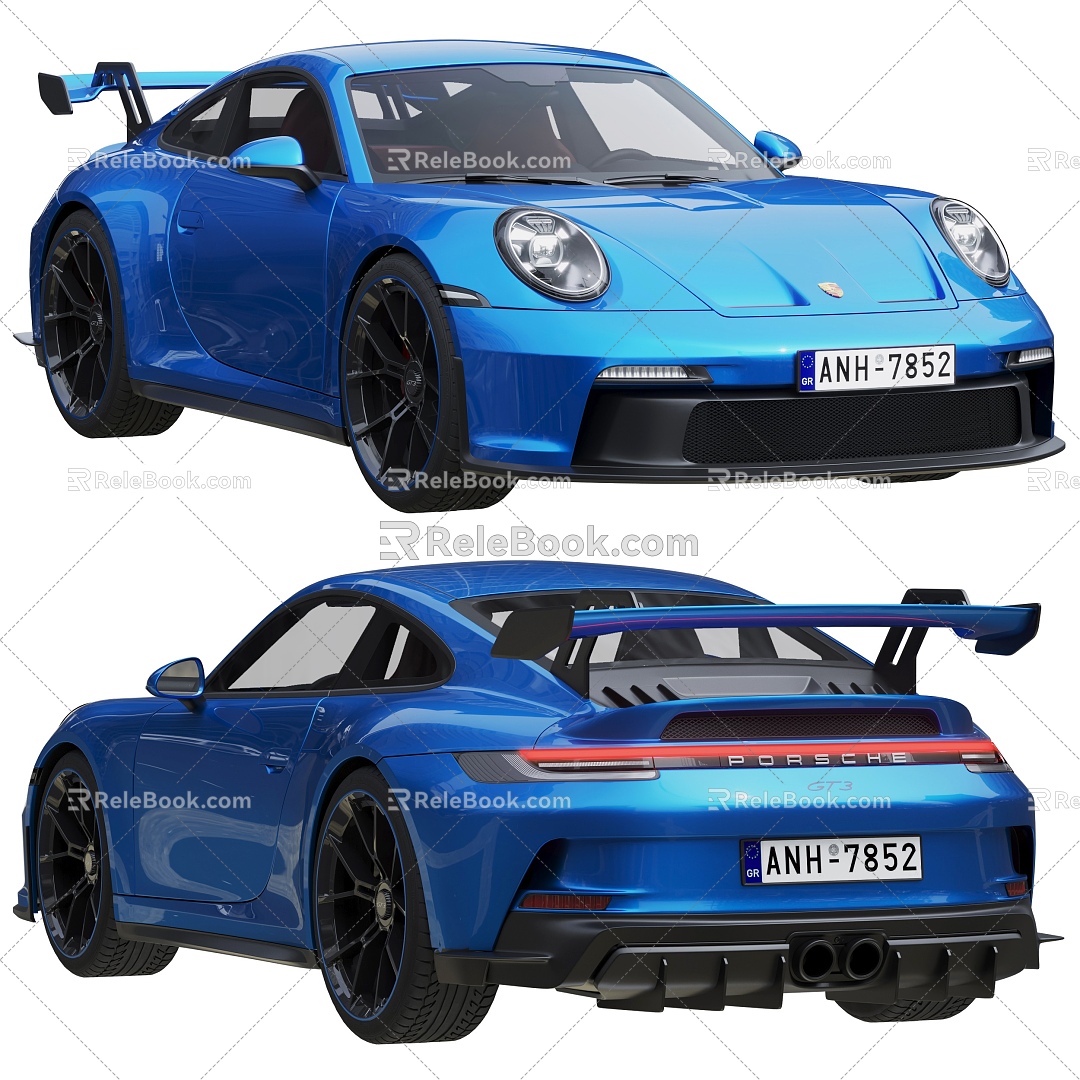 Hyundai sports car Porsche Car sports car 3d model