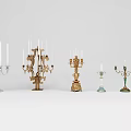 Decorative Candelabra With Various Styles And Metal Finishes For Home Interior Decoration