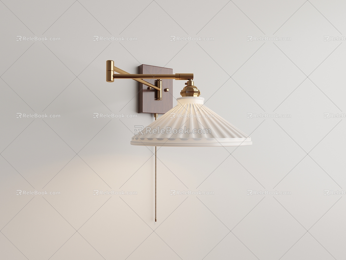 Modern Light Luxury Folding Wall Lamp 3d model