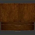Vintage Wooden Chest of Drawers With Brass Handles and Open Drawers