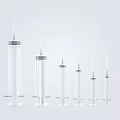 Medical Devices Syringes with Graduated Scales and Various Sizes for Clinical Use