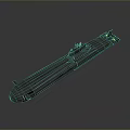 Detailed 3D Rendered Submarine Model With Gray Hull Red Bottom And Naval Structure