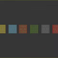 Colorful Shipping Containers Arranged In A Row On Dark Background