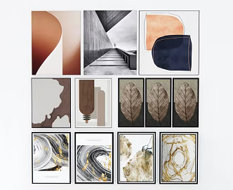 Modern Decorative Painting Decorative Hanging Painting Art Painting 3d model