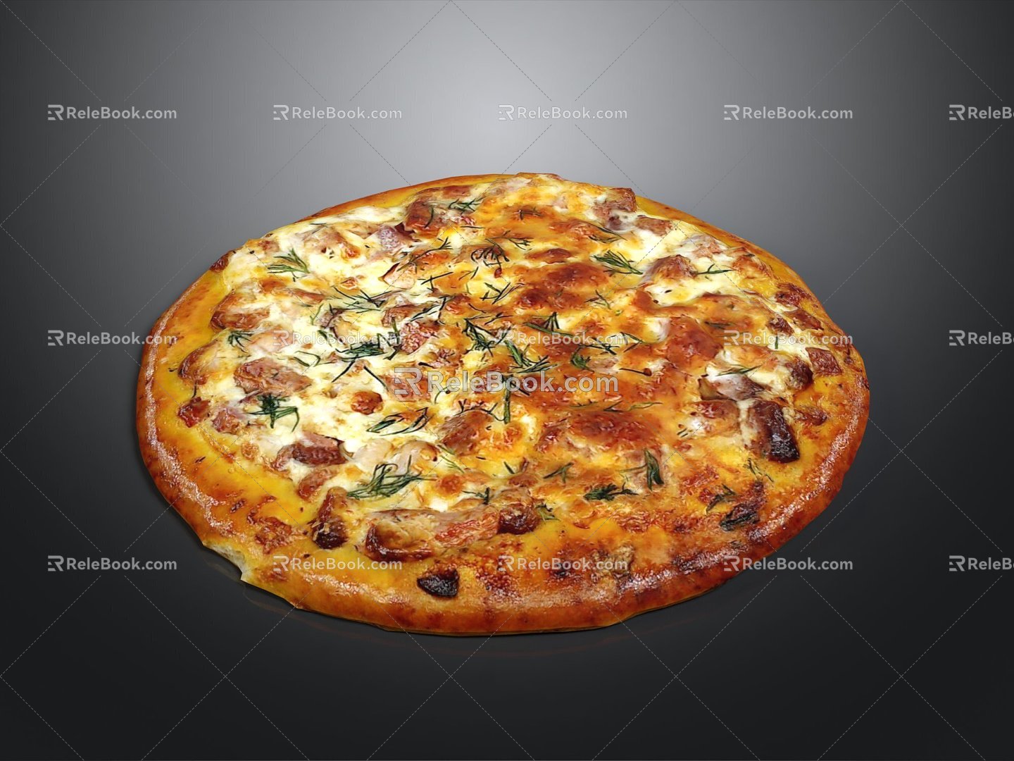 Pizza Durian Pizza Strawberry Sauce Pizza Fruit Pizza Spicy Crawfish Pizza Chicken Pizza 3d model