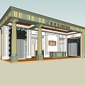 Elegant Classical Building Facade With Columns And Decorative Architectural Details