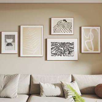 Modern Decorative Painting Photo Wall Decorative Painting Hanging Painting 3d model