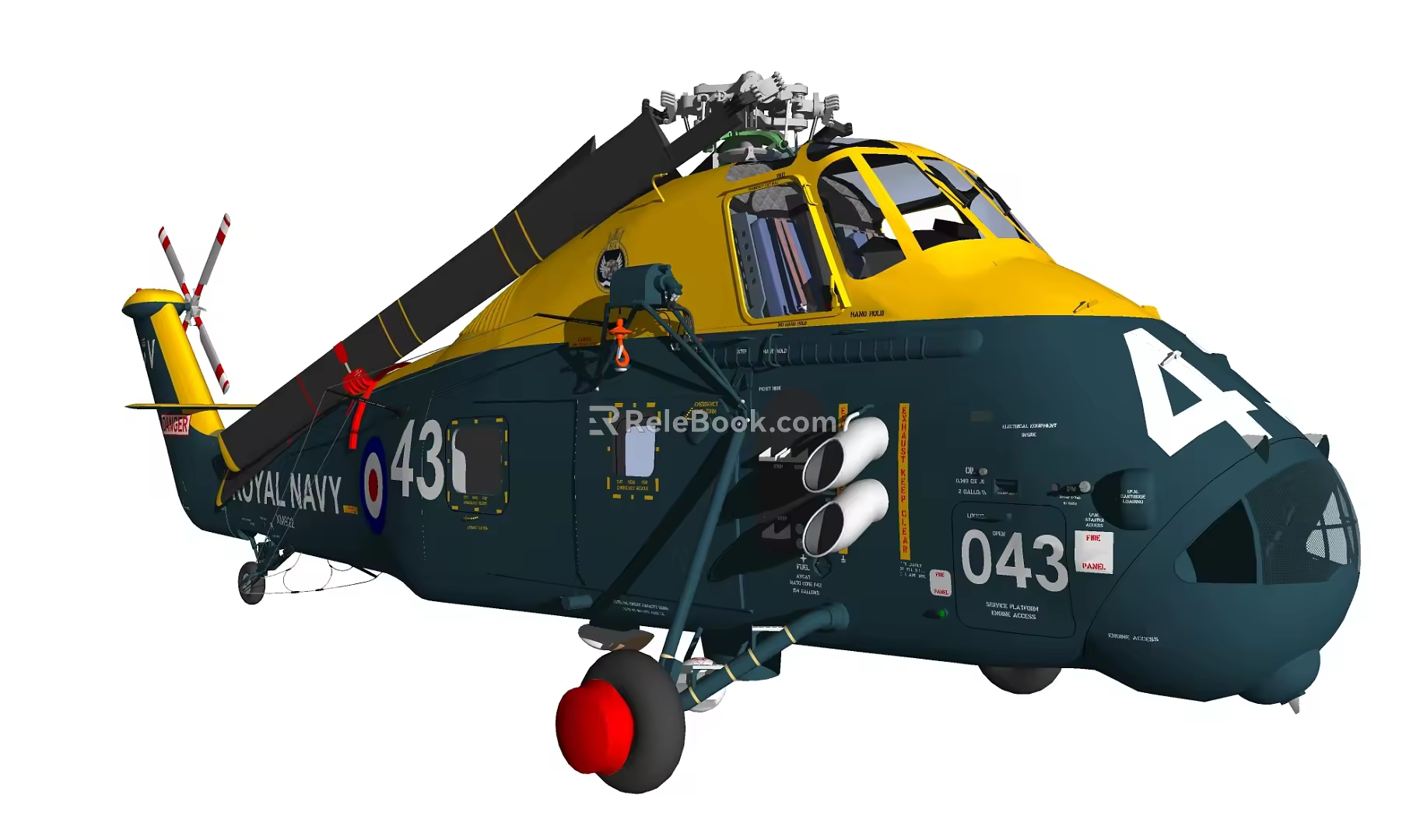 Modern Helicopter 3d model