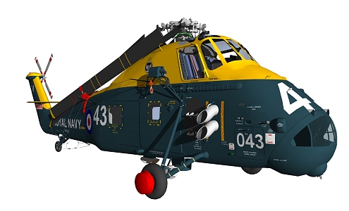 Modern Helicopter 3d model