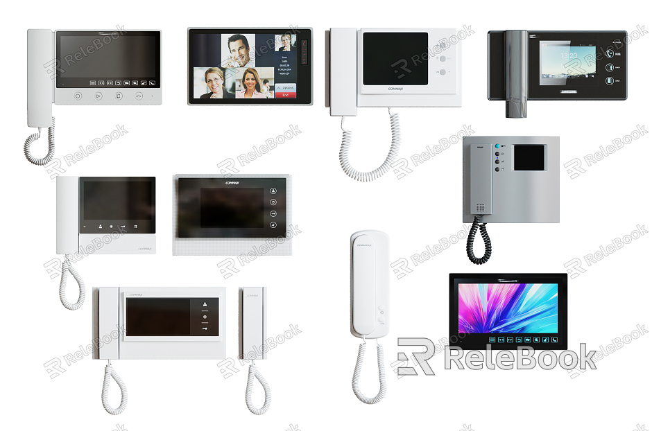 Modern visual doorbell videophone access control combination model