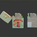 Stylish Lighters With Mushroom Pattern And Colorful Designs On