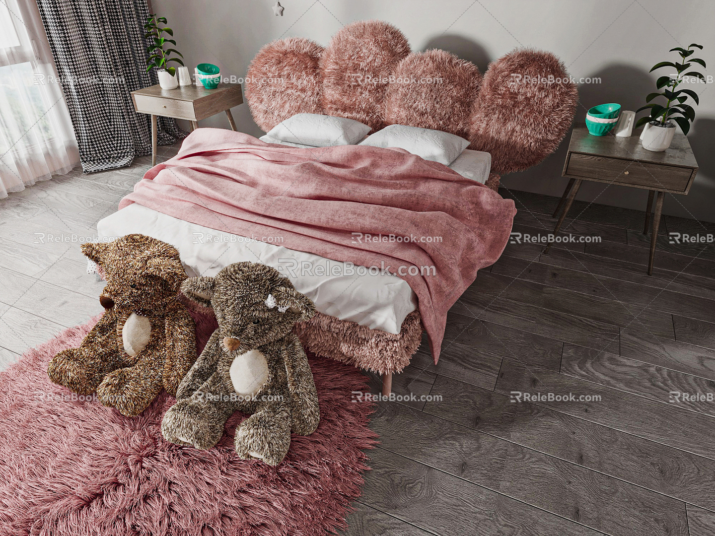 Modern Children's Bed 3d model