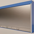 Metal Roller Shutter With Industrial Design And Secure Locking Mechanism 3d model