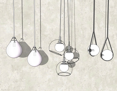 Modern Chandelier Simple Chandelier 3d model