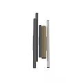 Modern Sleek Vertical Wall Lamps With Black Gold Silver And Gray Color Designs