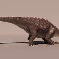 Sub-era Anthylosaurus Dinosaur with Binding Action Animation 3d model