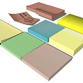 Colorful Paper Sheets And Sticky Notes With Different Shapes And Colors