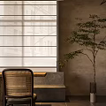 Modern Dessert Shop Interior With Open Kitchen And Dessert Display Cabinets Tables Chairs