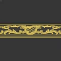 White Decorative Architectural Component With Intricate Carved Patterns And Ornate Design