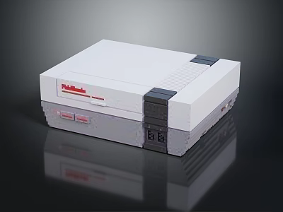White Package Box with Black Accents Smooth Surface and Reflective Finish 3d model