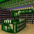 Tsingtao Beer Museum Cultural Creative Featured Alcohol Display Interior With Shelves And Collection