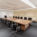 Modern Conference Room 3d model