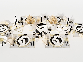 Modern Tableware 3d model