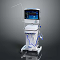 Mobile Medical Ventilator With Digital Display Screen Flexible Tubing And Monitoring Functions