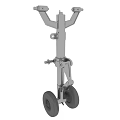 Commercial Airliner Landing Gear System With Wheels And Mechanical Components