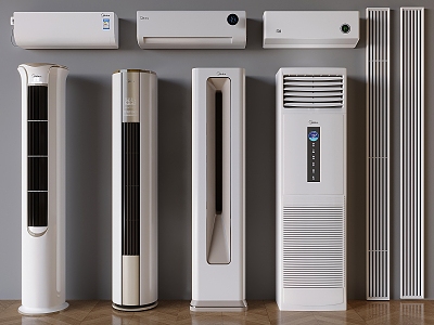 Wall-mounted air conditioner vertical cabinet air conditioner floor-mounted cylindrical air conditioner air conditioner air outlet 3d model