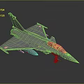Gray Military Fighter Jet Scale Model With Transparent Cockpit And Detailed Wings