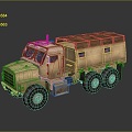 Military Truck Military Transporter Military Transporter Armed Transporter Armored Transporter 3d model