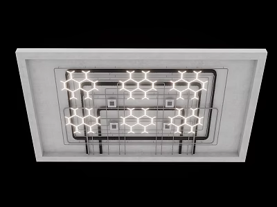 Industrial wind ceiling pipe ceiling 3d model