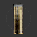 Future Architecture Design Of Futuristic Skyscraper With Glass Facade And Innovative Top Structure