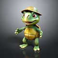 Turtle Cartoon Turtle Snapping Turtle Chickbill Turtle Reptile Cold Blooded Animal Reptile Class 3d model