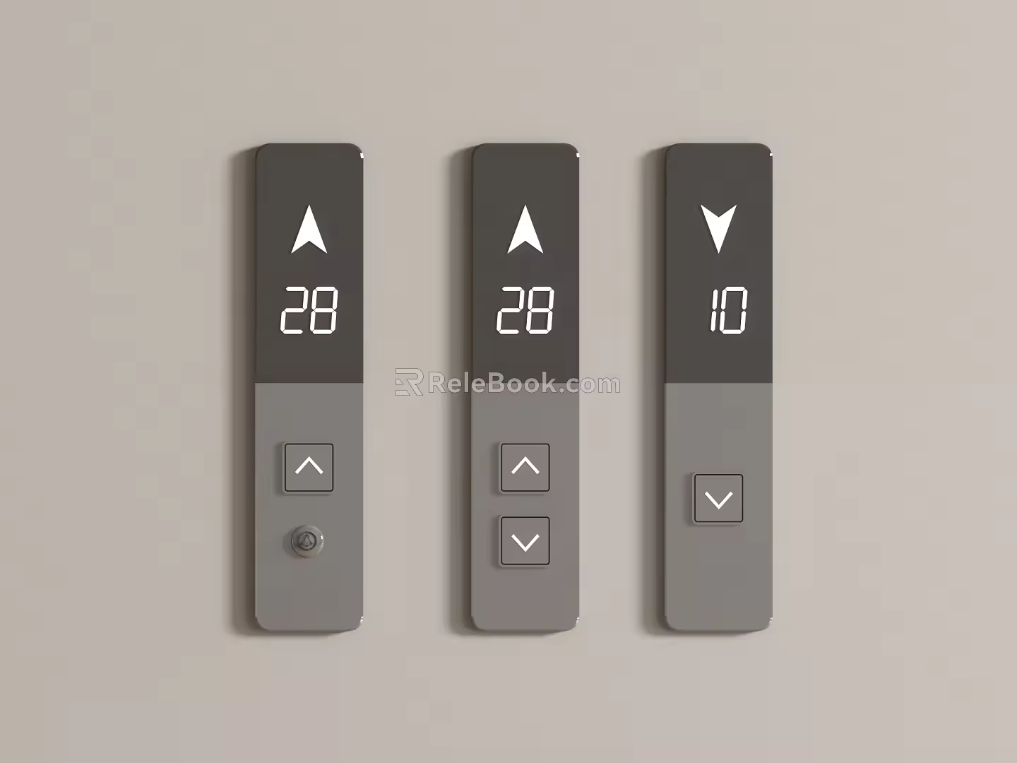Switch Elevator Switch Elevator Button Elevator Outcall Box Outcall Panel Building 3d model