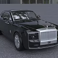Black Rolls Royce Sedan With Luxury Front Grille And License Plate 08