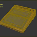 Red Wooden Art Supplies Storage Box With Divided Compartments For Painting Tools And Pigments