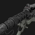 Realistic heavy machine gun 3D model 3d model