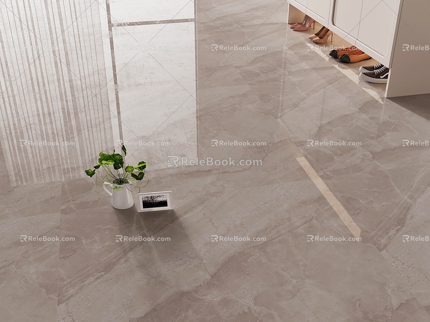 Marble Seamless Polished Floor Tile Tile Floor Tile 3d model